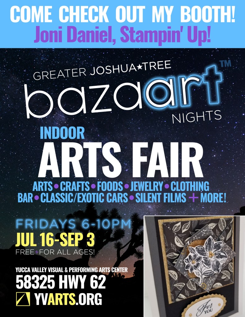 This image has an empty alt attribute; its file name is Bazaart-Nights-Flyer-—-Joni-Daniel-Stampin-Up-791x1024.jpg